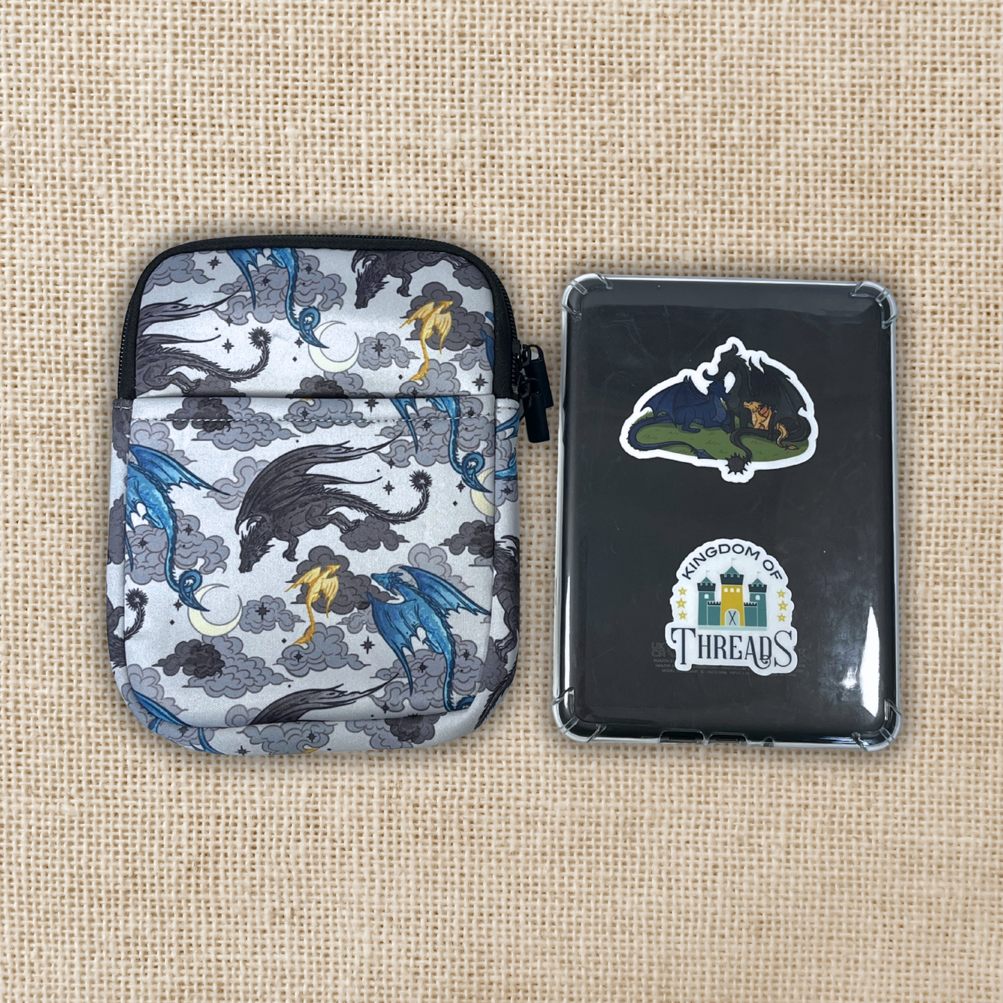 Dragon Trio E-reader Pouch | Fourth Wing