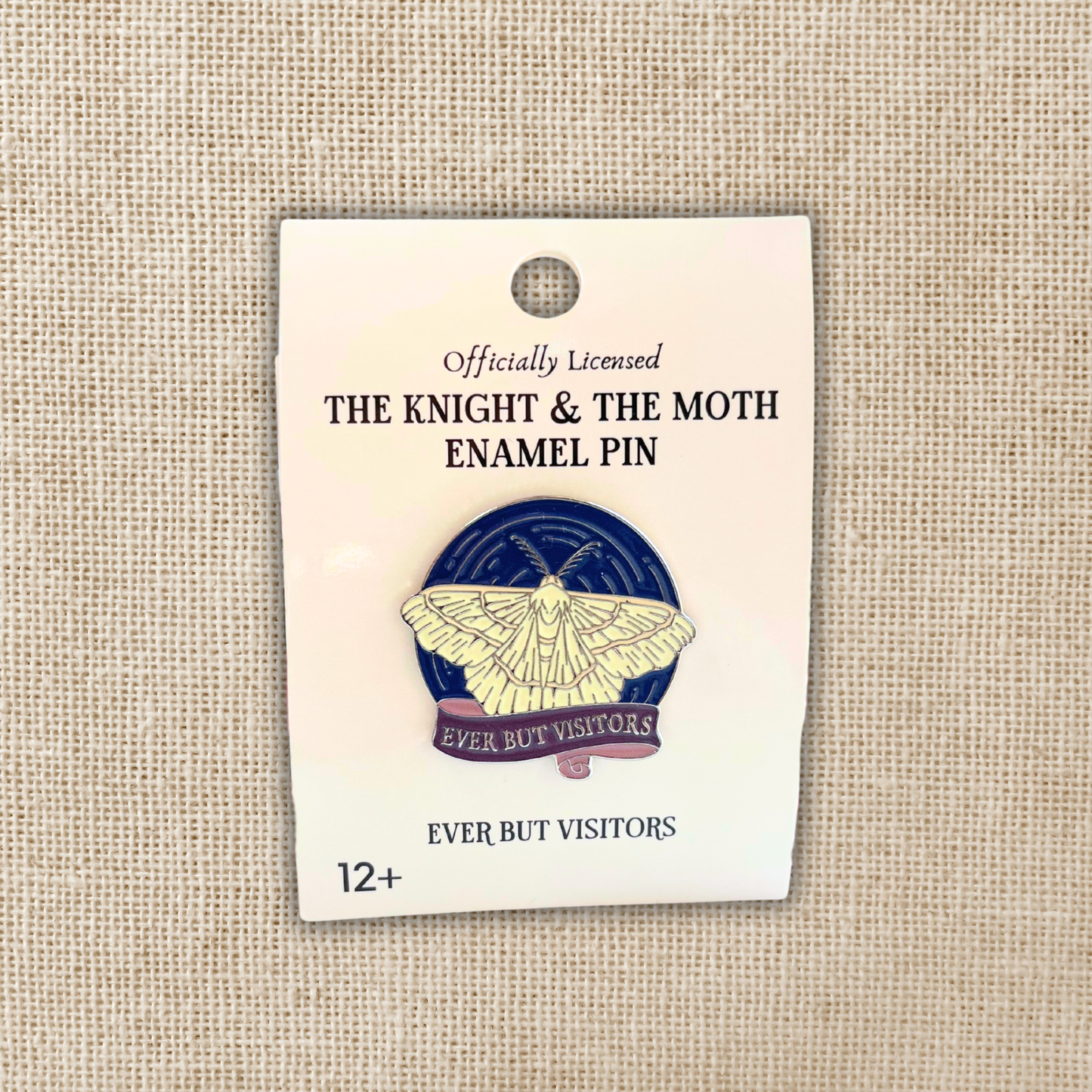 Ever But Visitors Enamel Pin | The Knight and the Moth