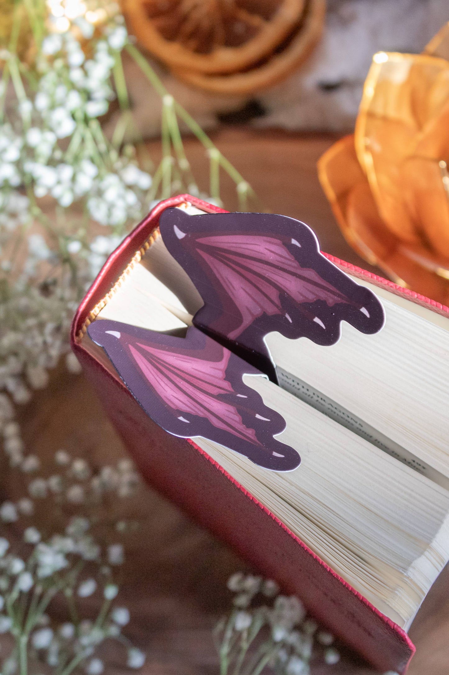 3D Dragon Wings Bookmark | Soft Touch