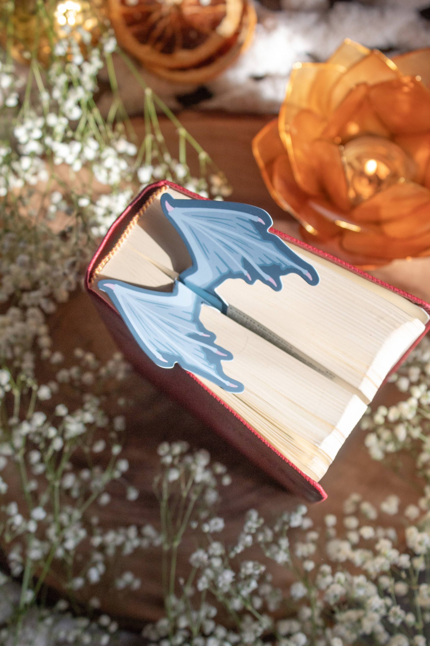 3D Dragon Wings Bookmark | Soft Touch