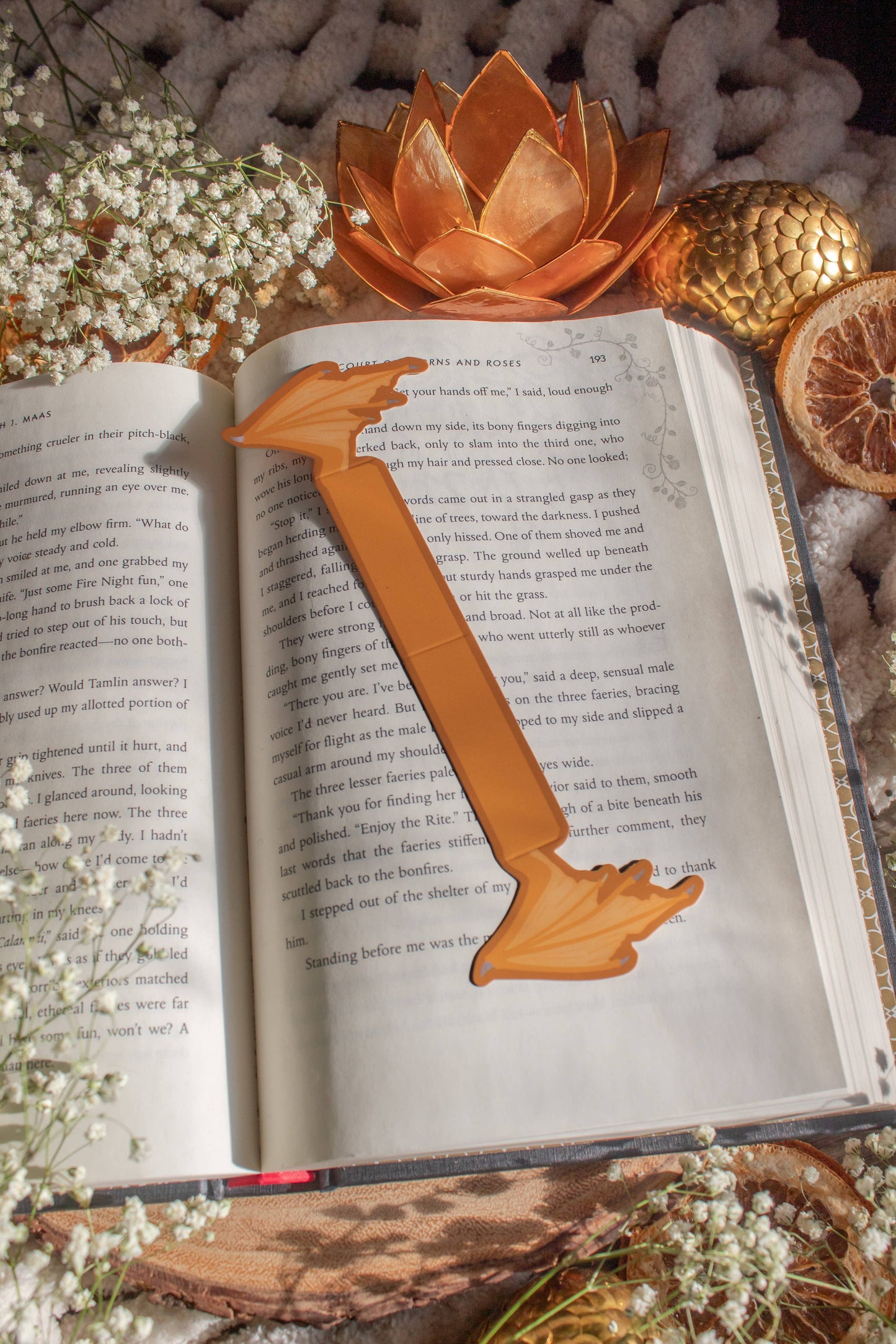 3D Dragon Wings Bookmark | Soft Touch