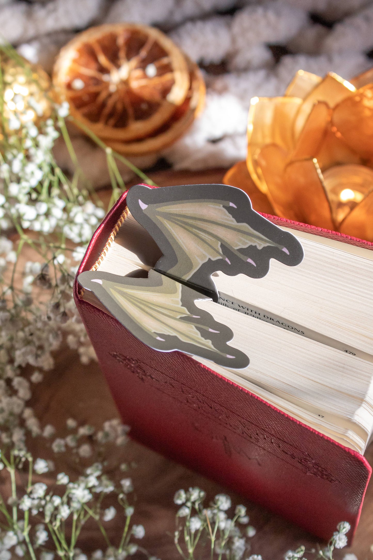 3D Dragon Wings Bookmark | Soft Touch