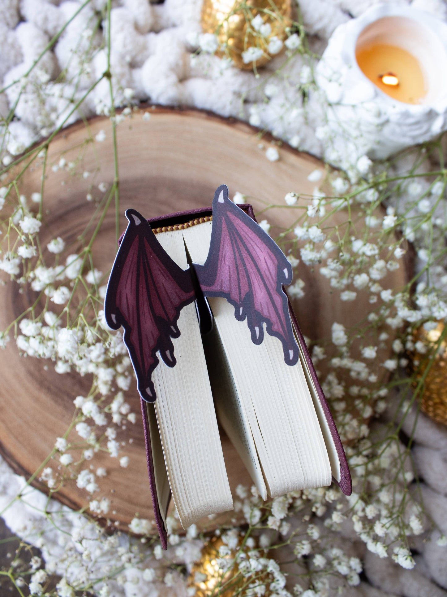 3D Dragon Wings Bookmark | Soft Touch