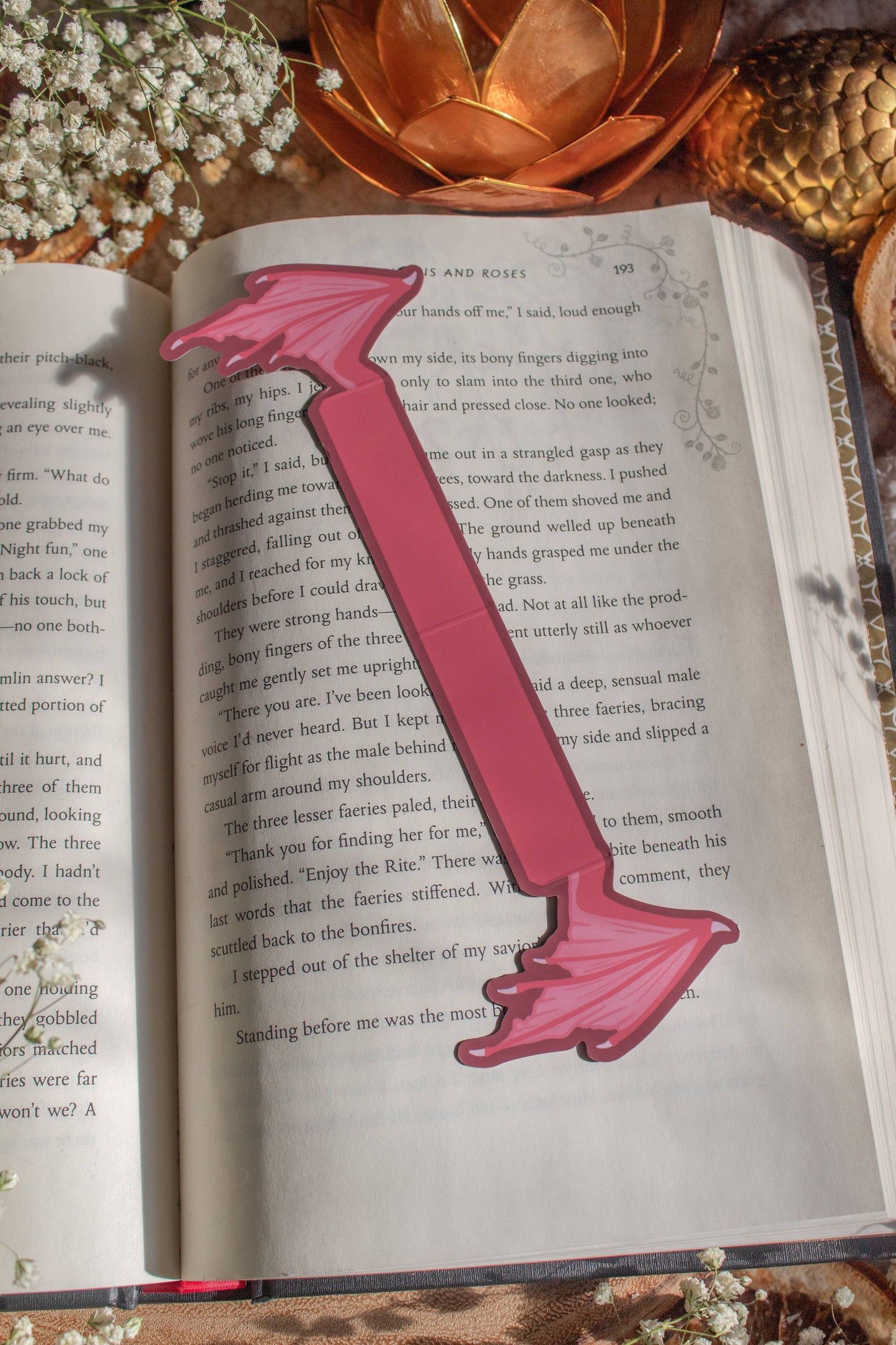 3D Dragon Wings Bookmark | Soft Touch
