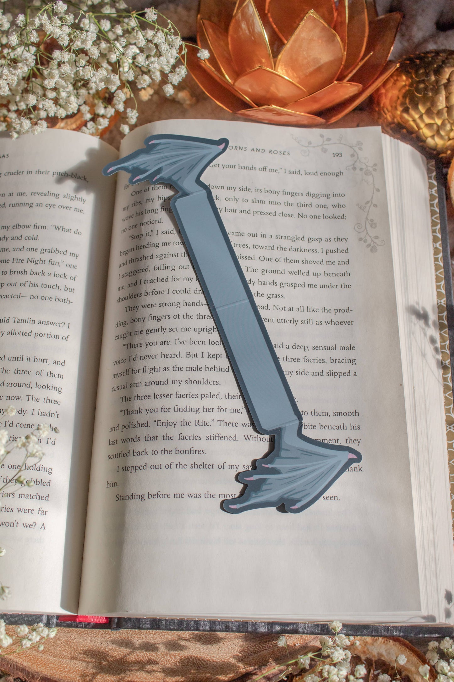 3D Dragon Wings Bookmark | Soft Touch