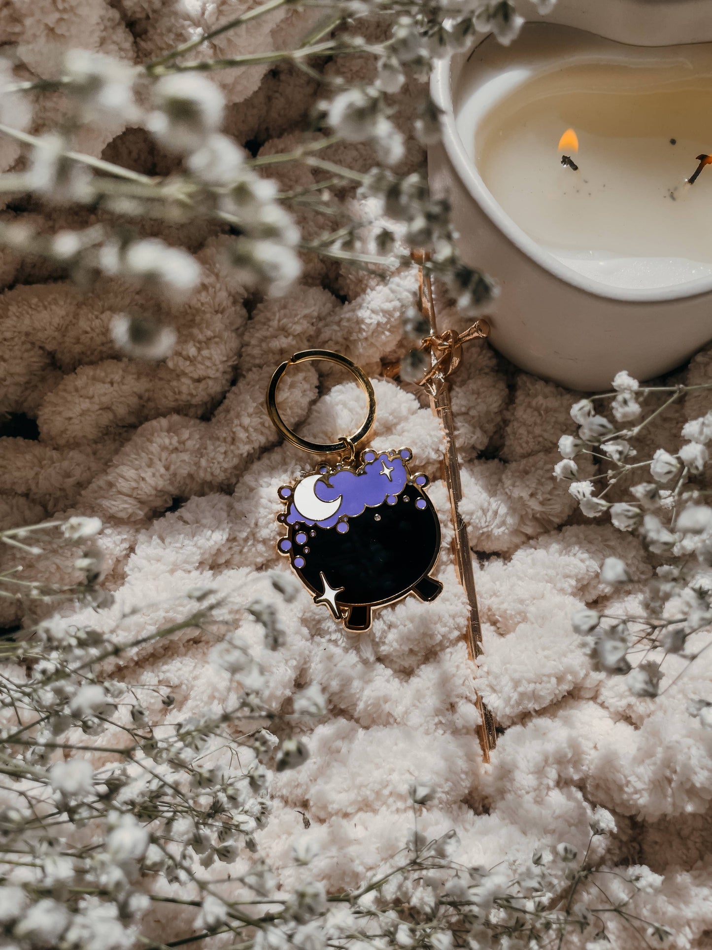 Cauldron Hard Enamel Keychain