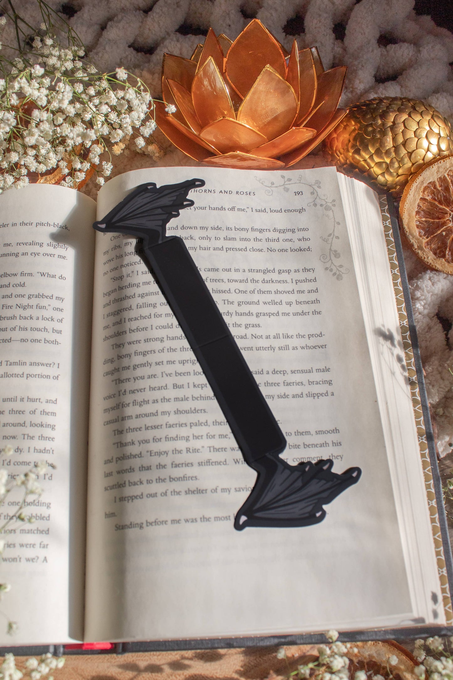 3D Dragon Wings Bookmark | Soft Touch