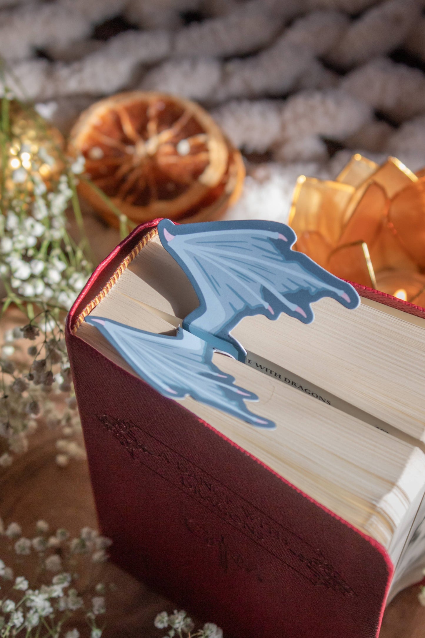 3D Dragon Wings Bookmark | Soft Touch